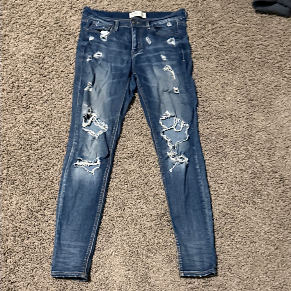 Mudd Distressed Skinny Jeans - Blue